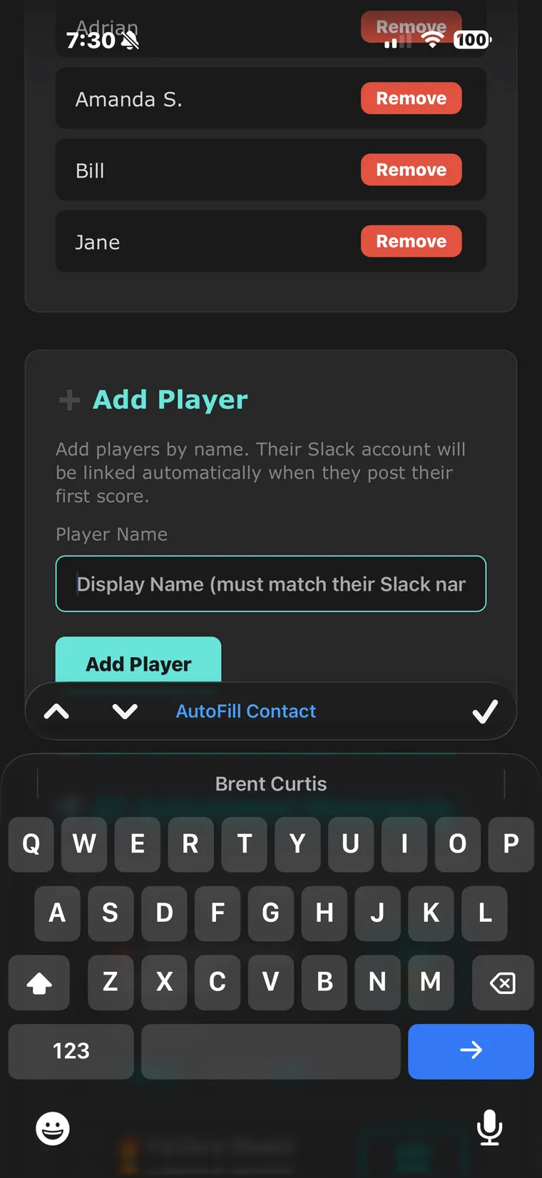 The league dashboard showing Setup Required and the Connect Channel button.
