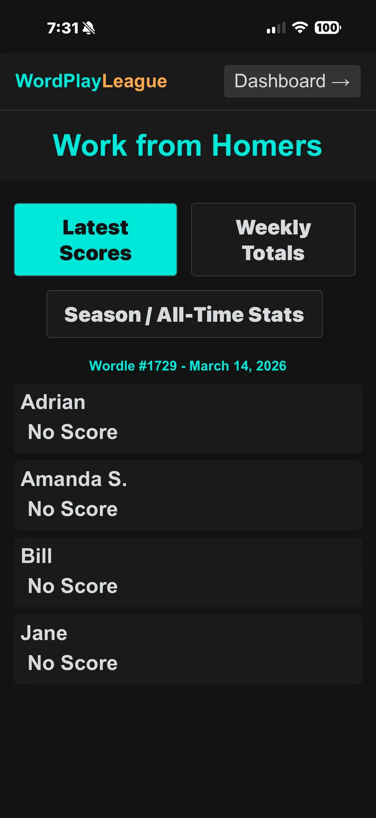 Adding Slack usernames to the league roster.